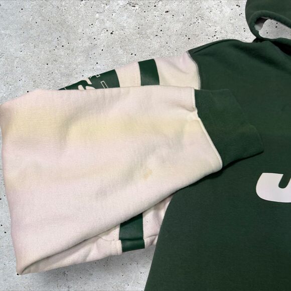 New York Jets Hoodie Green White NFL Pullover Adult Size XL Football Pullover - Picture 5 of 14
